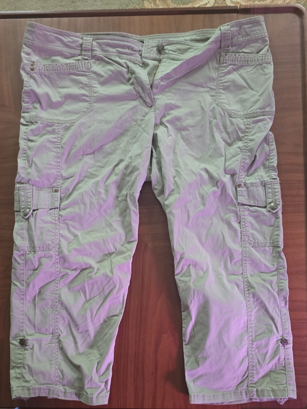 Relativity Olive Green Cargo Capris